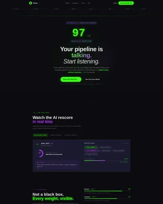 Cannabis AI Lead Scoring Landing Page Template