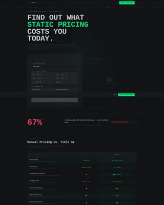 Cannabis AI Pricing Platform Landing Page Template