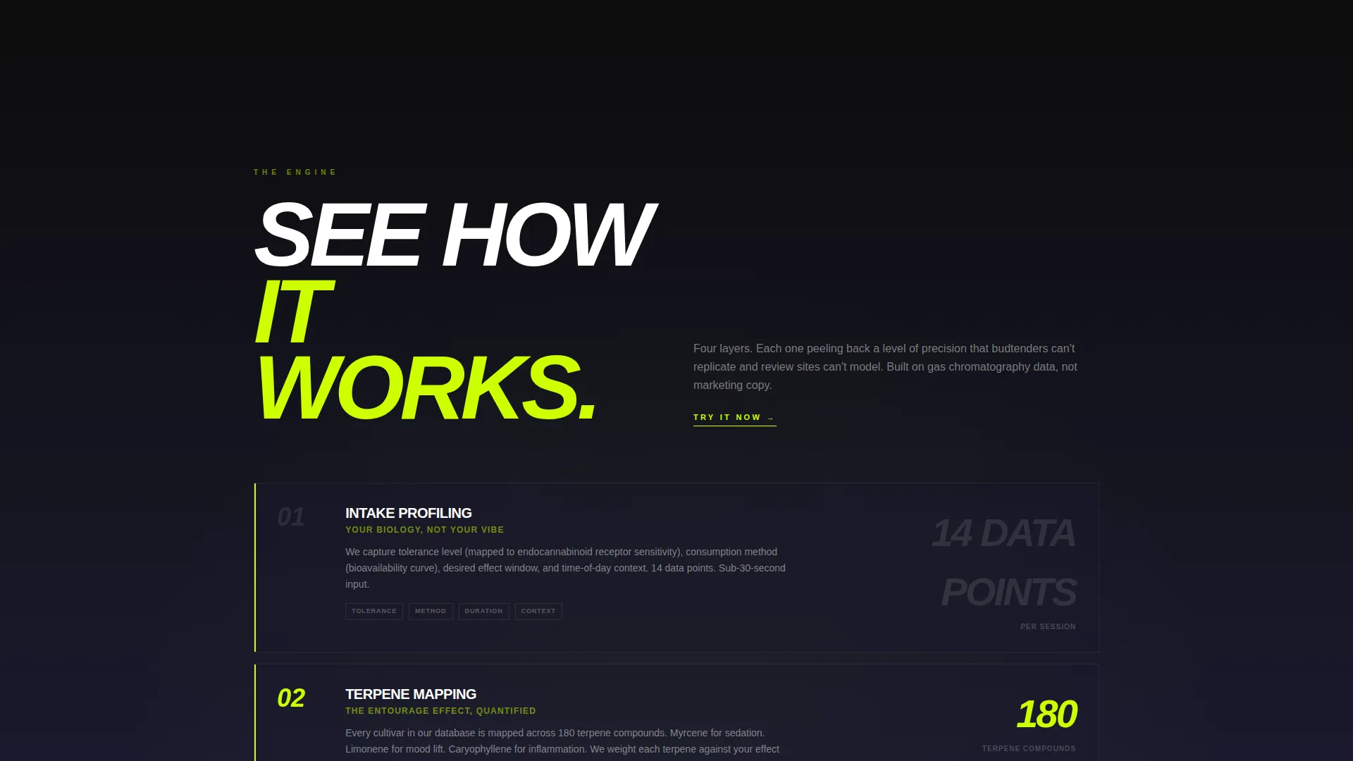 Cannabis AI Recommendation Landing Page Template
