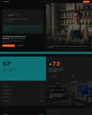 Cannabis AI Voice Assistant Landing Page Template