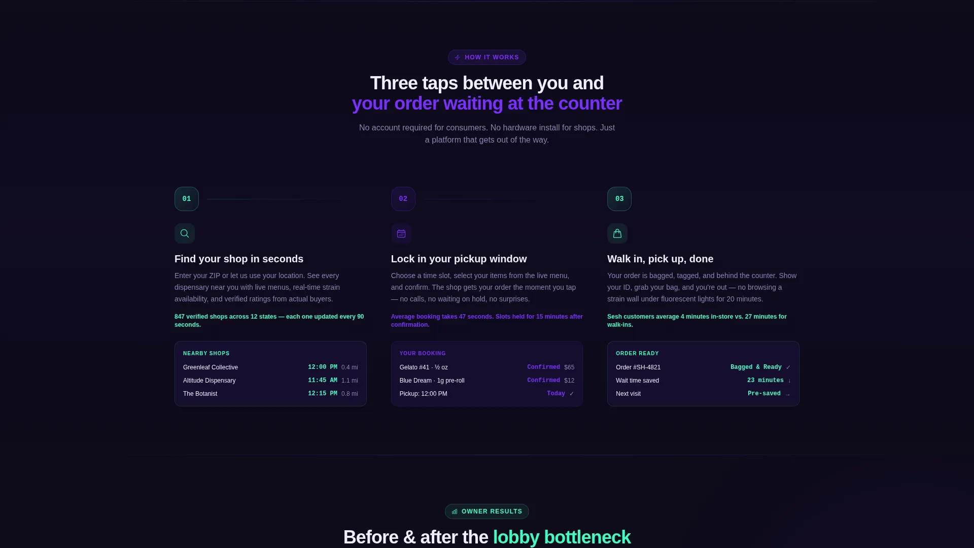 Cannabis Digital Presence Appointment Booking Website Template