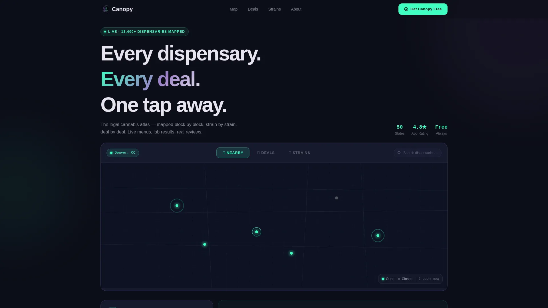 Cannabis Digital Presence Cost Calculator Website Template