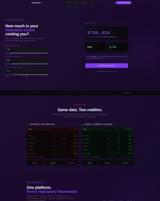 Cannabis Software & SaaS Cost Calculator Website Template