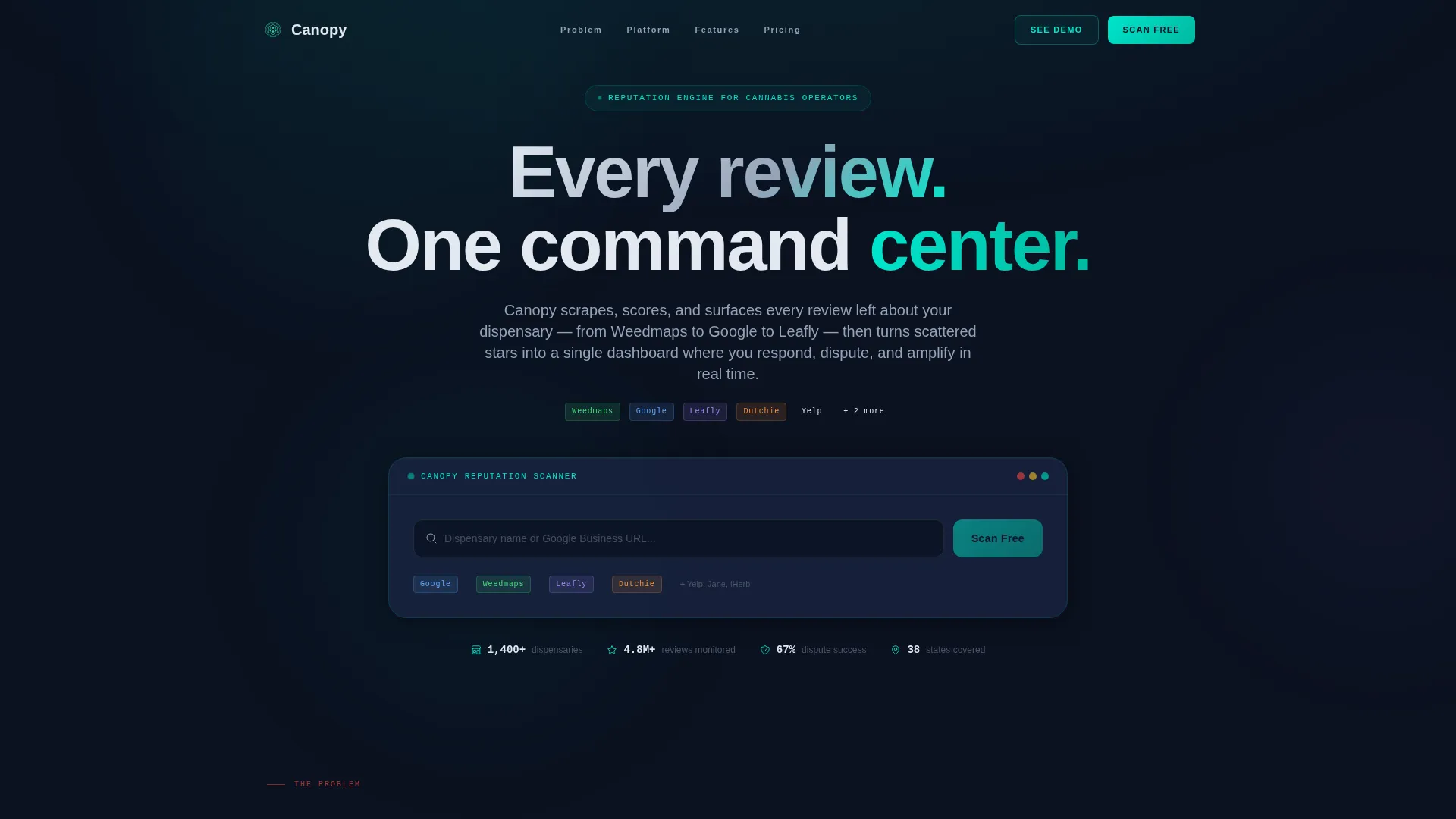 Cannabis Software & SaaS Reviews Website Template