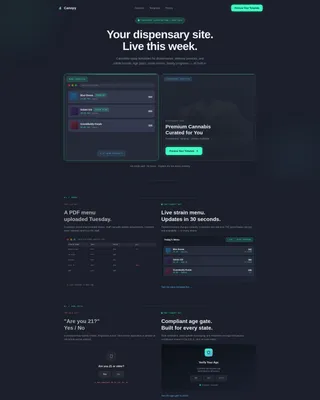 Advanced Cannabis Digital Presence Professional Website Template