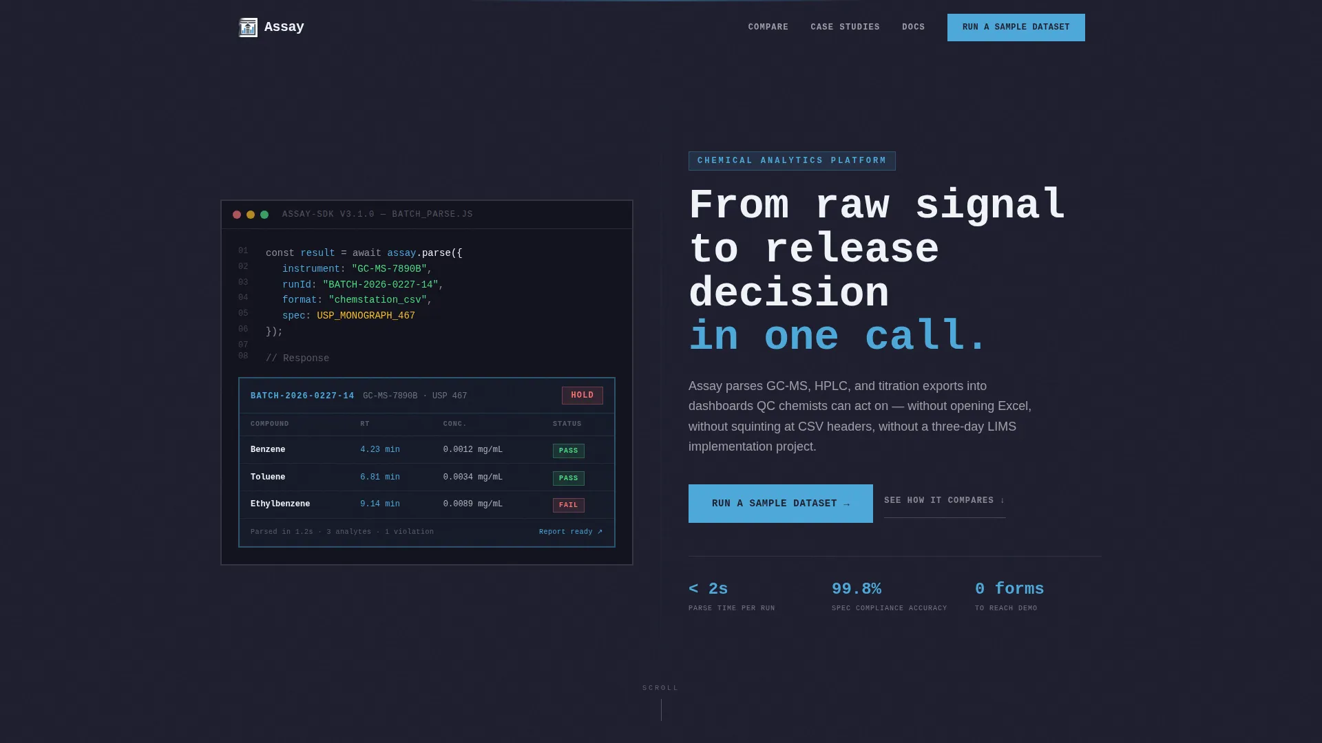 Precision Analytics Landing Page Template