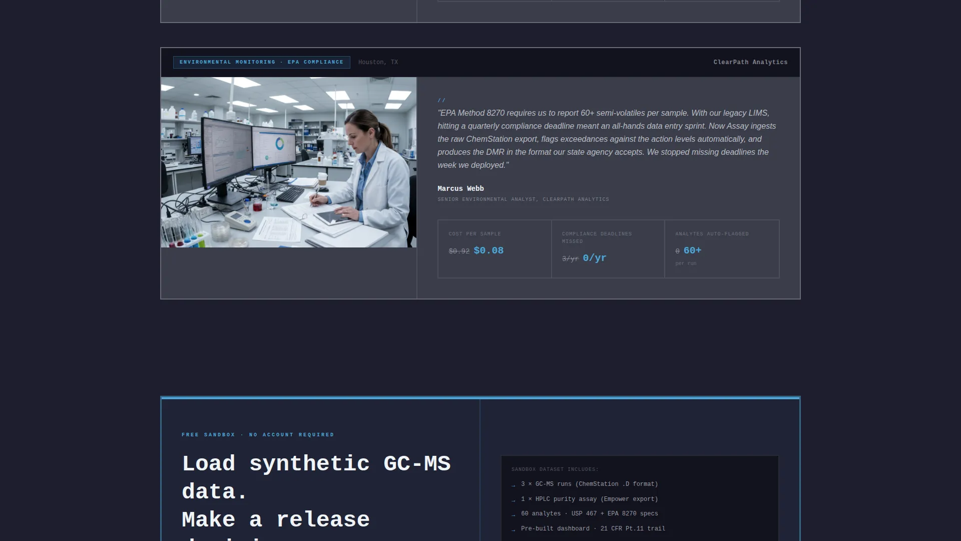 Precision Analytics Landing Page Template
