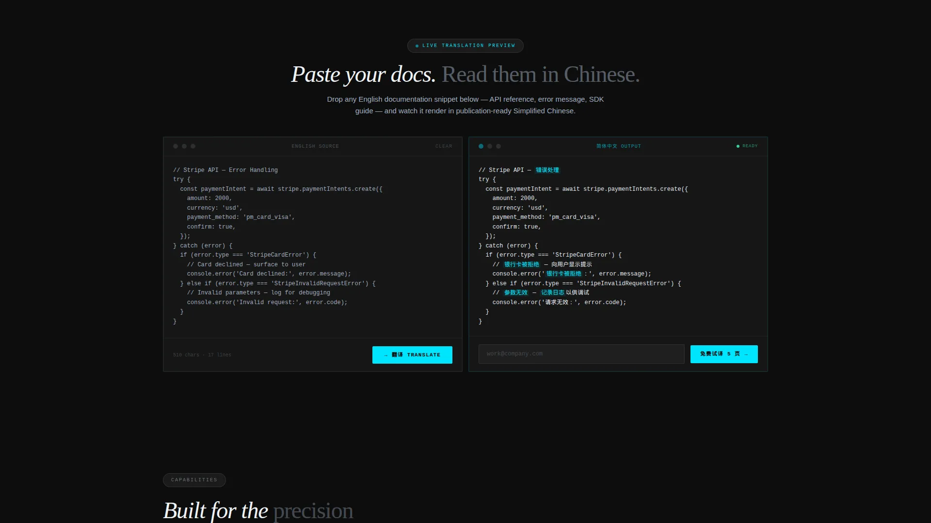 Modern Simplified Landing Page Template