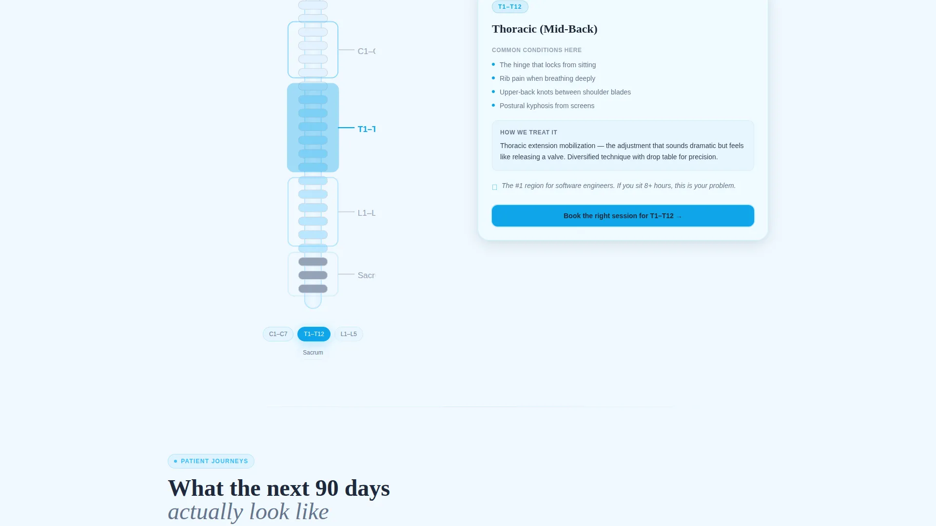 Modern Chiropractic Booking Landing Page Template