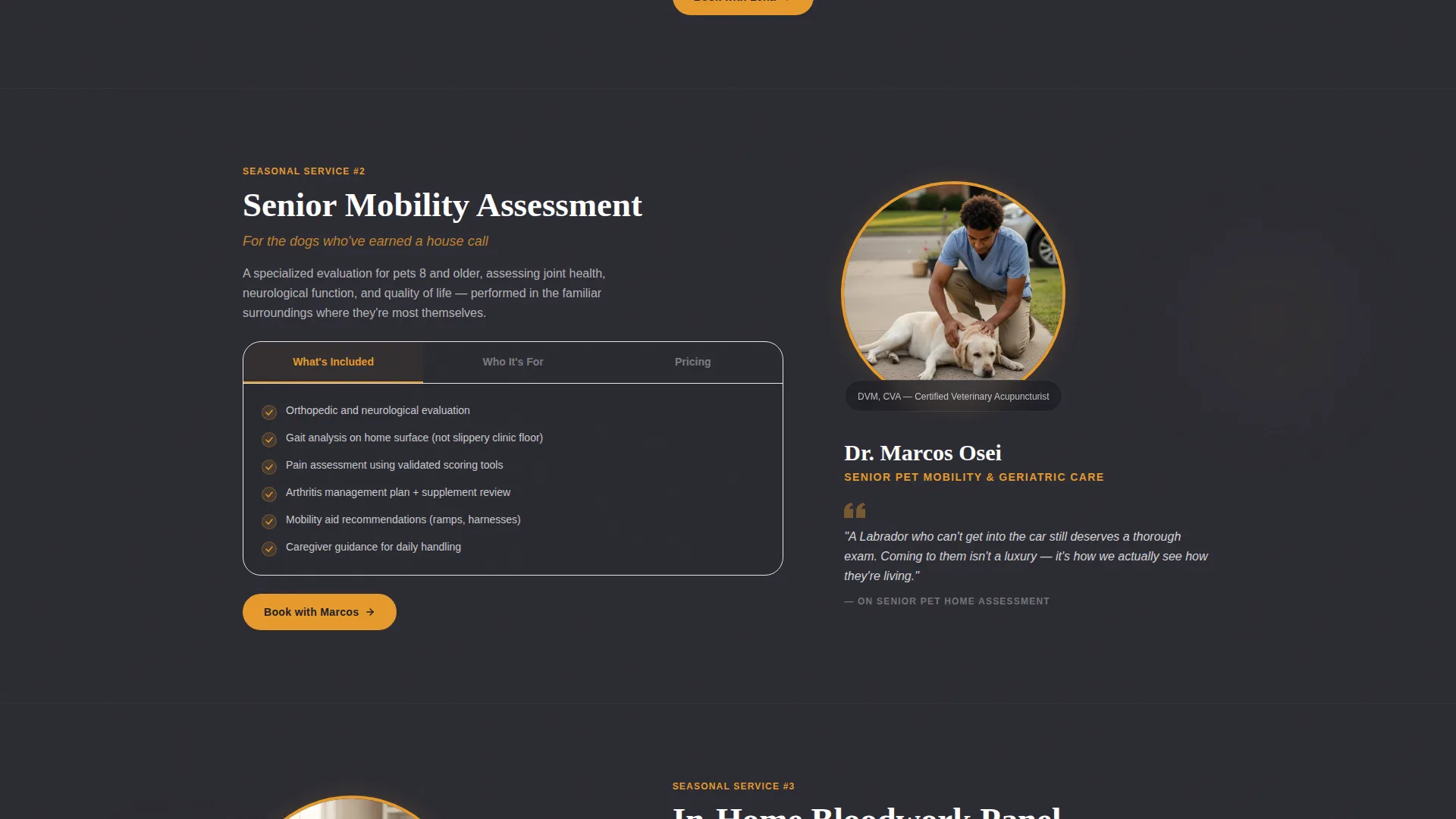 Licensed Mobile Veterinary Landing Page Template