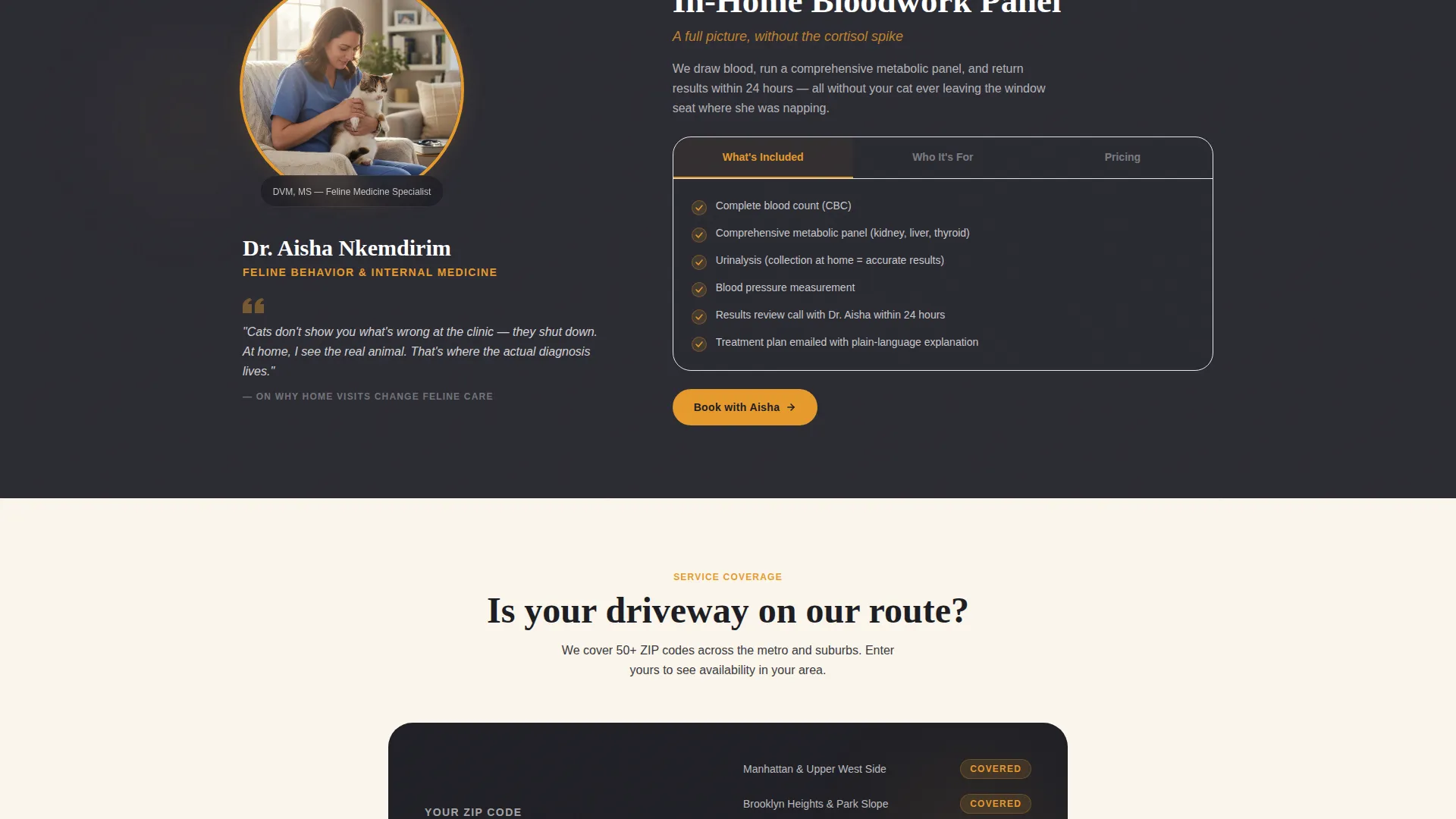 Licensed Mobile Veterinary Landing Page Template