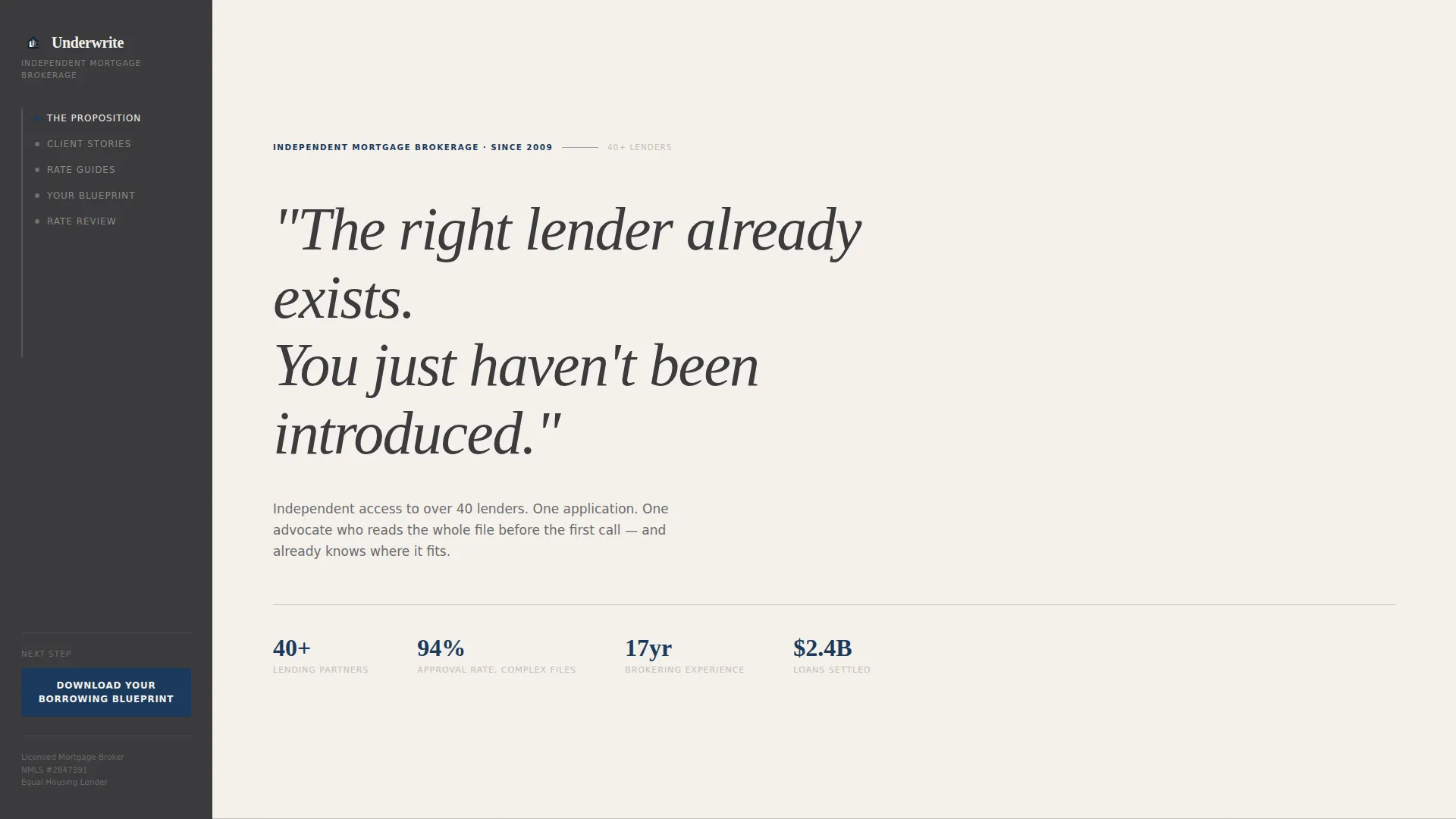 Mortgage Broker Landing Page Template