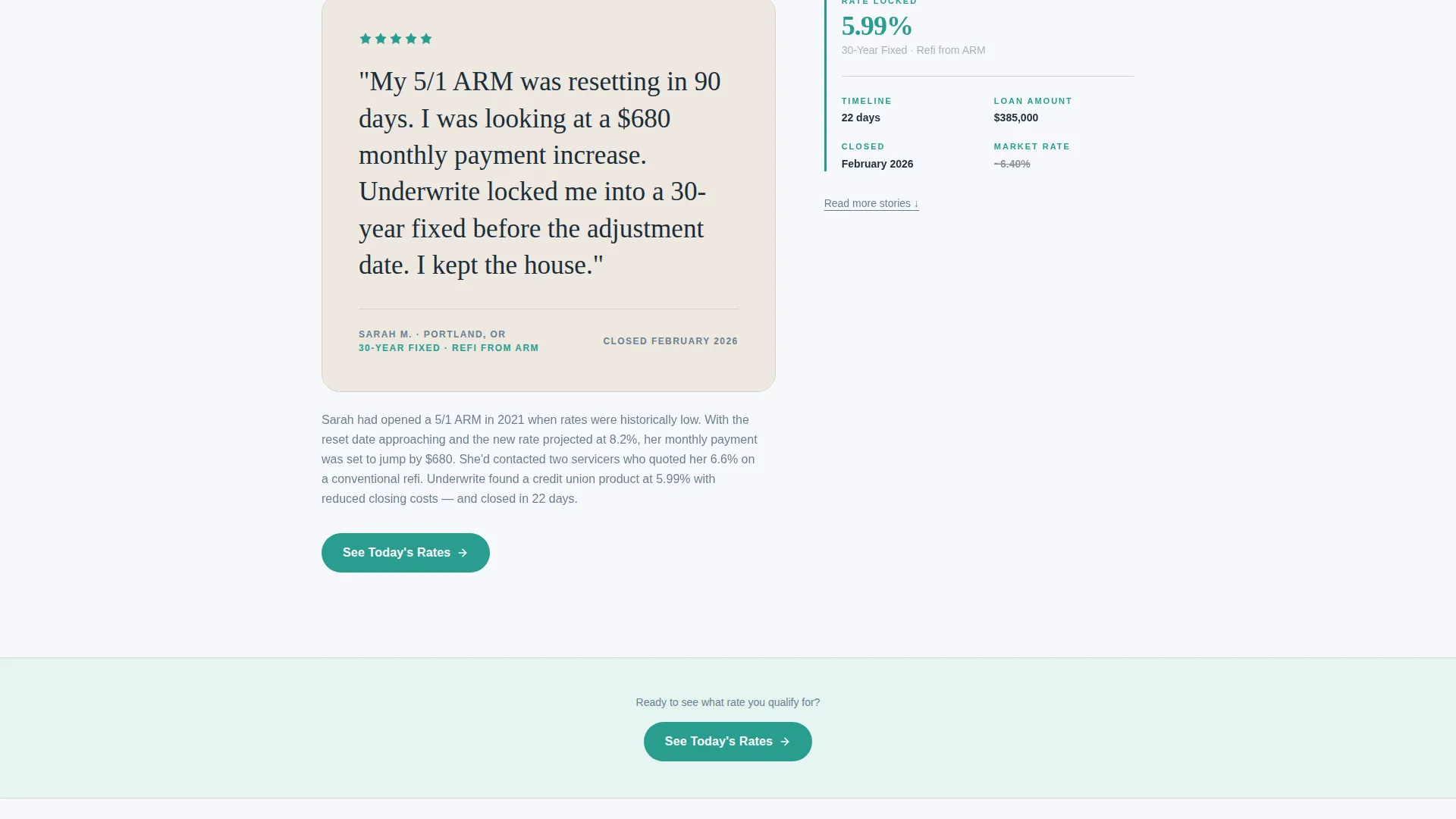 Mortgage Broker Testimonials Landing Page Template