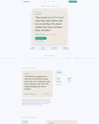 Mortgage Broker Testimonials Landing Page Template
