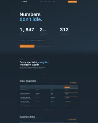 Motorcycle Mechanic Quote Landing Page Template