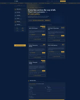 Expert Interstate Relocation Landing Page Template