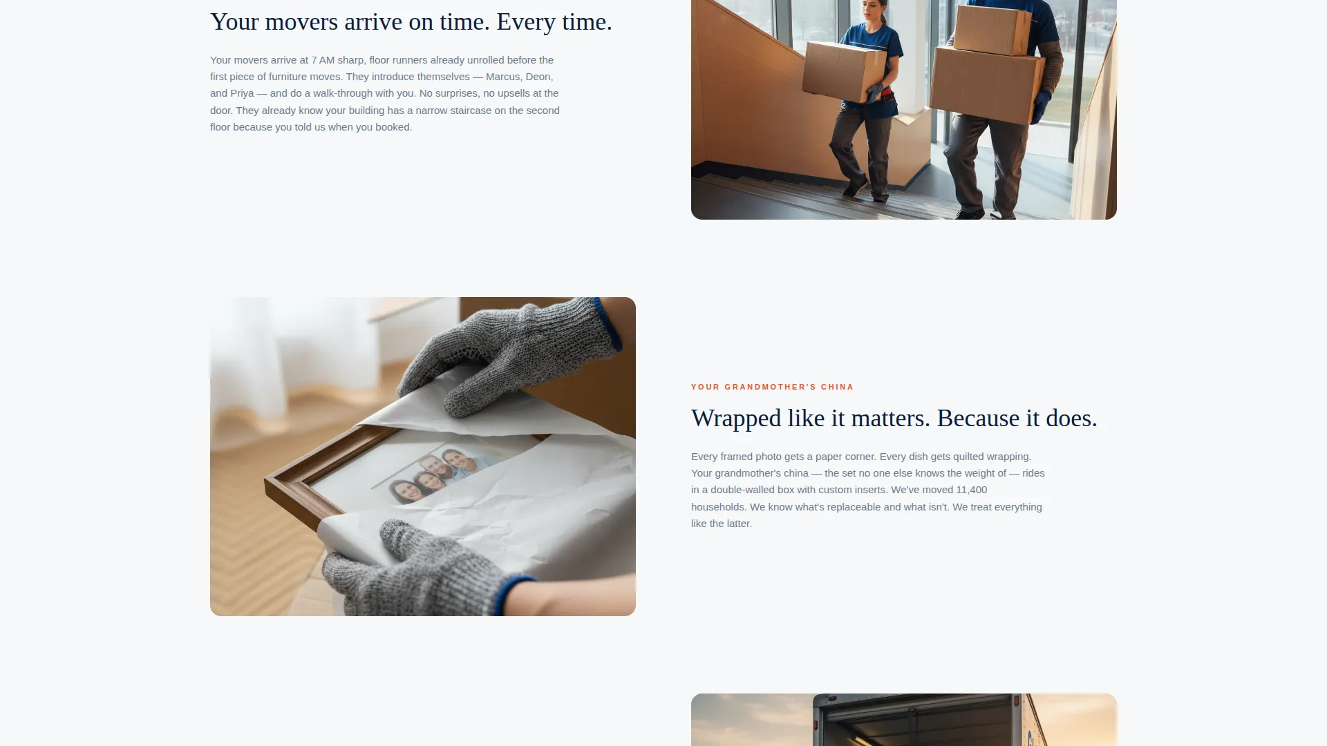 Rapid Specialty Moving Landing Page Template