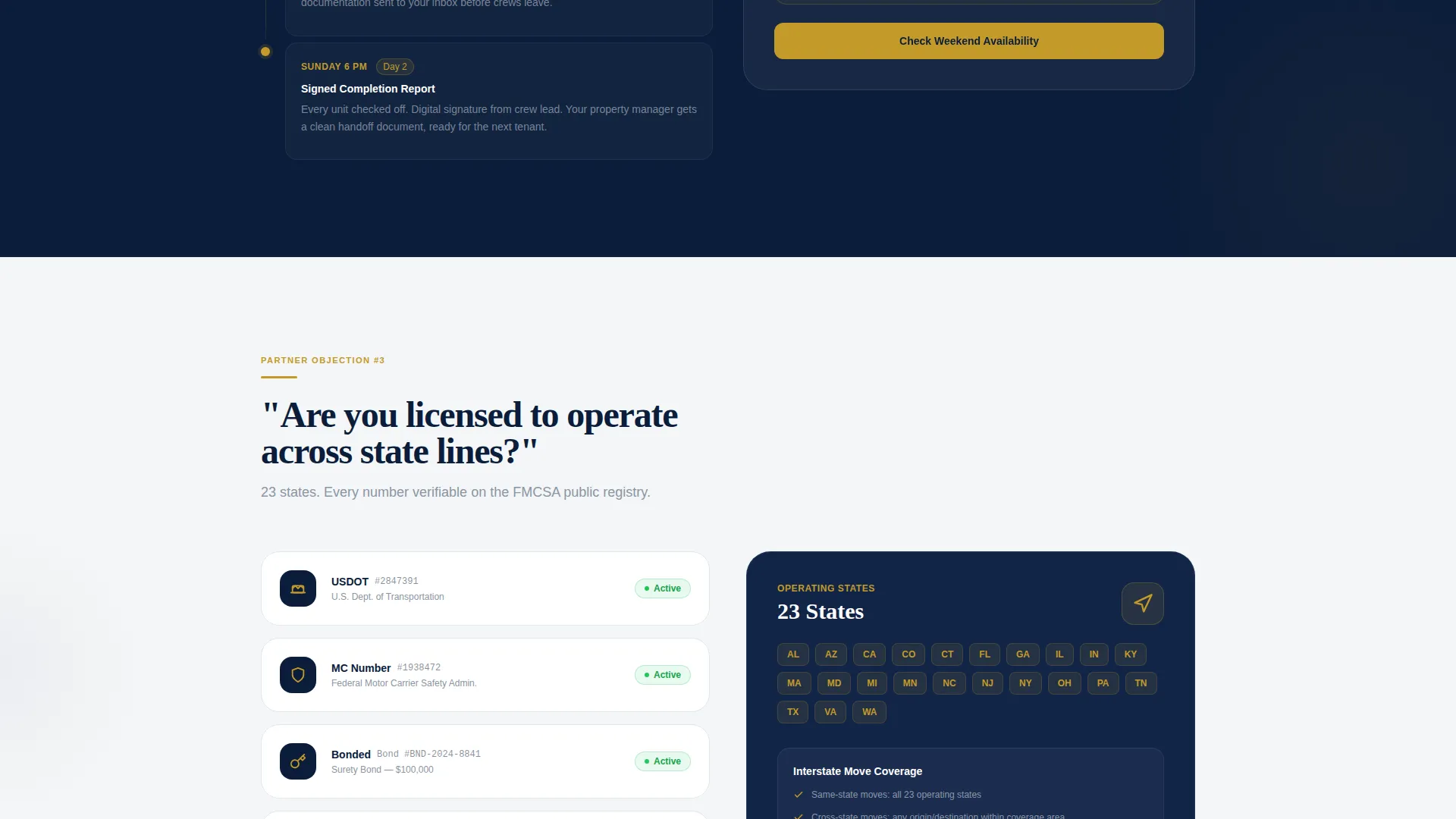 B2B Moving Company Landing Page Template