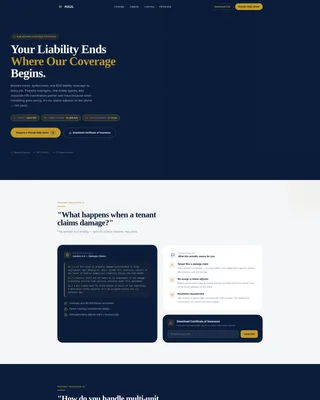B2B Moving Company Landing Page Template