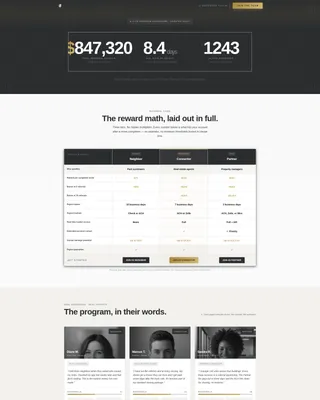 Moving Company Referral Program Landing Page Template