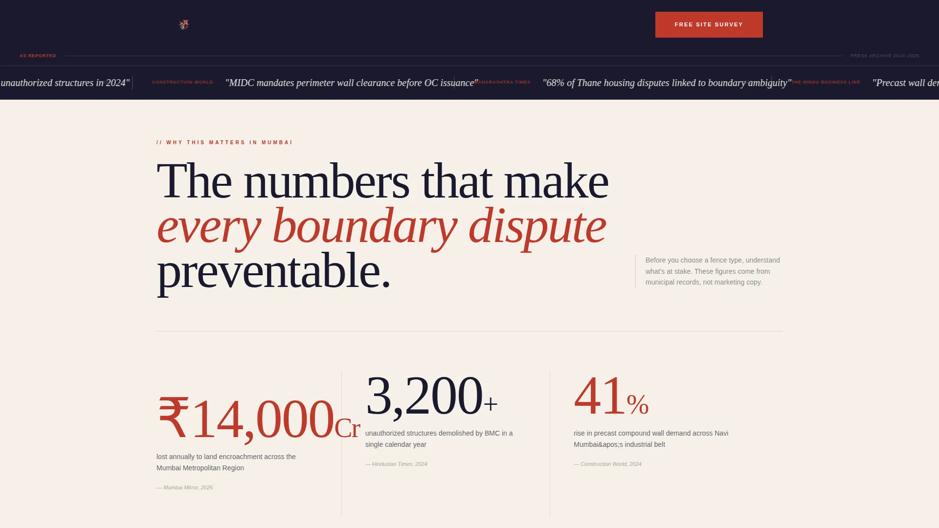 Expert Commercial Fencing Landing Page Template