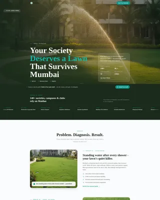 Mumbai Lawn Care Service Landing Page Template