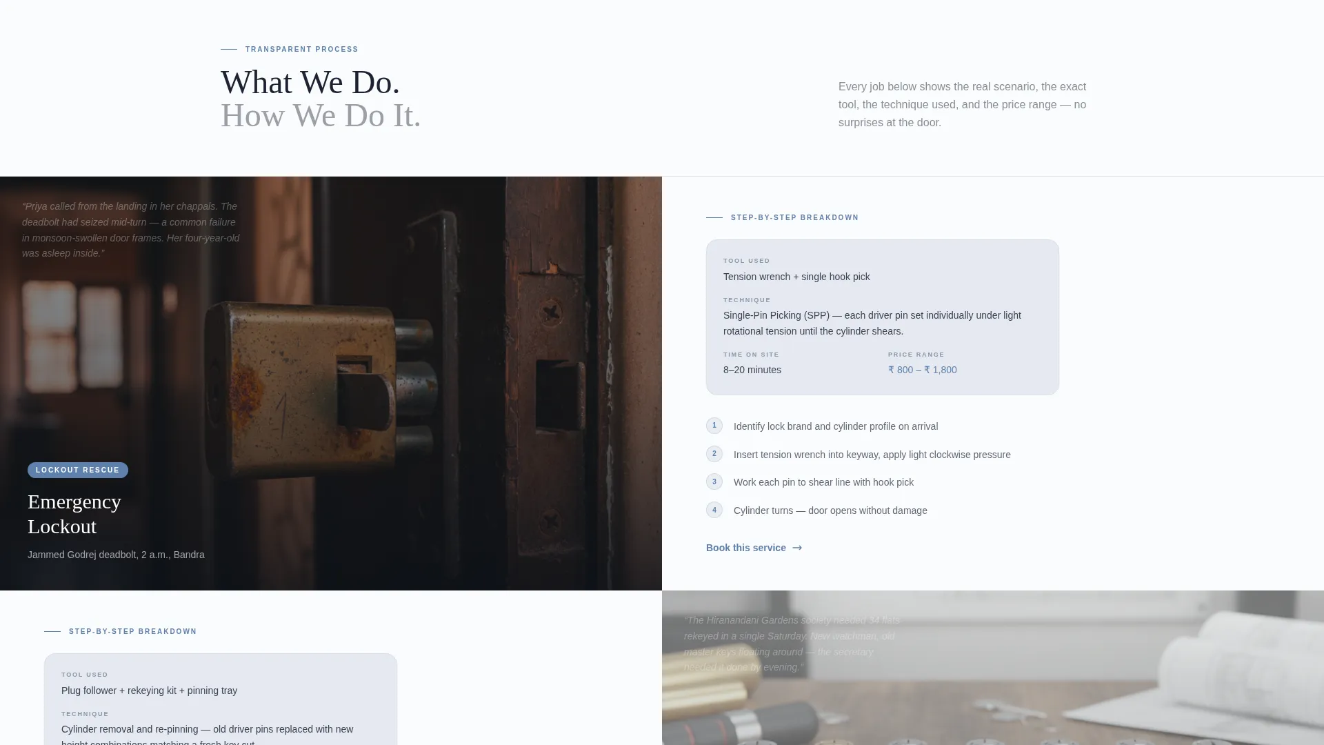 Expert Commercial Locksmith Landing Page Template