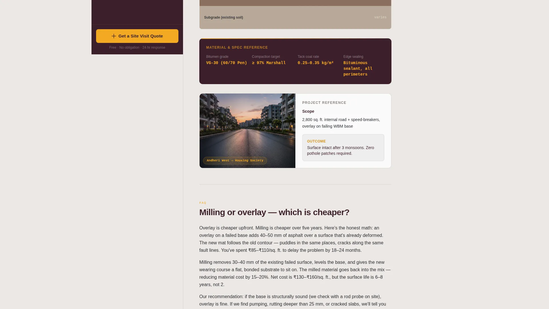 Proven Driveway Paving Landing Page Template