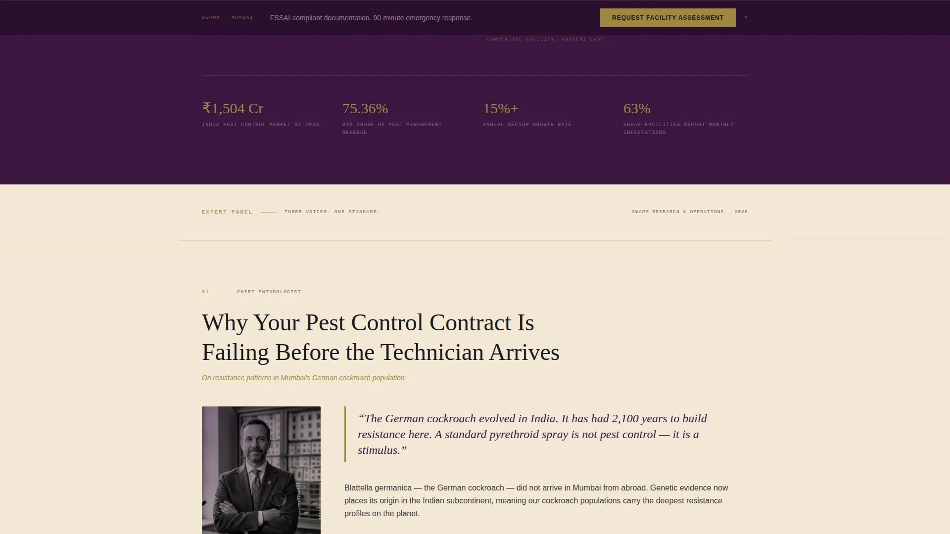 Elite Pest Elimination Landing Page Template