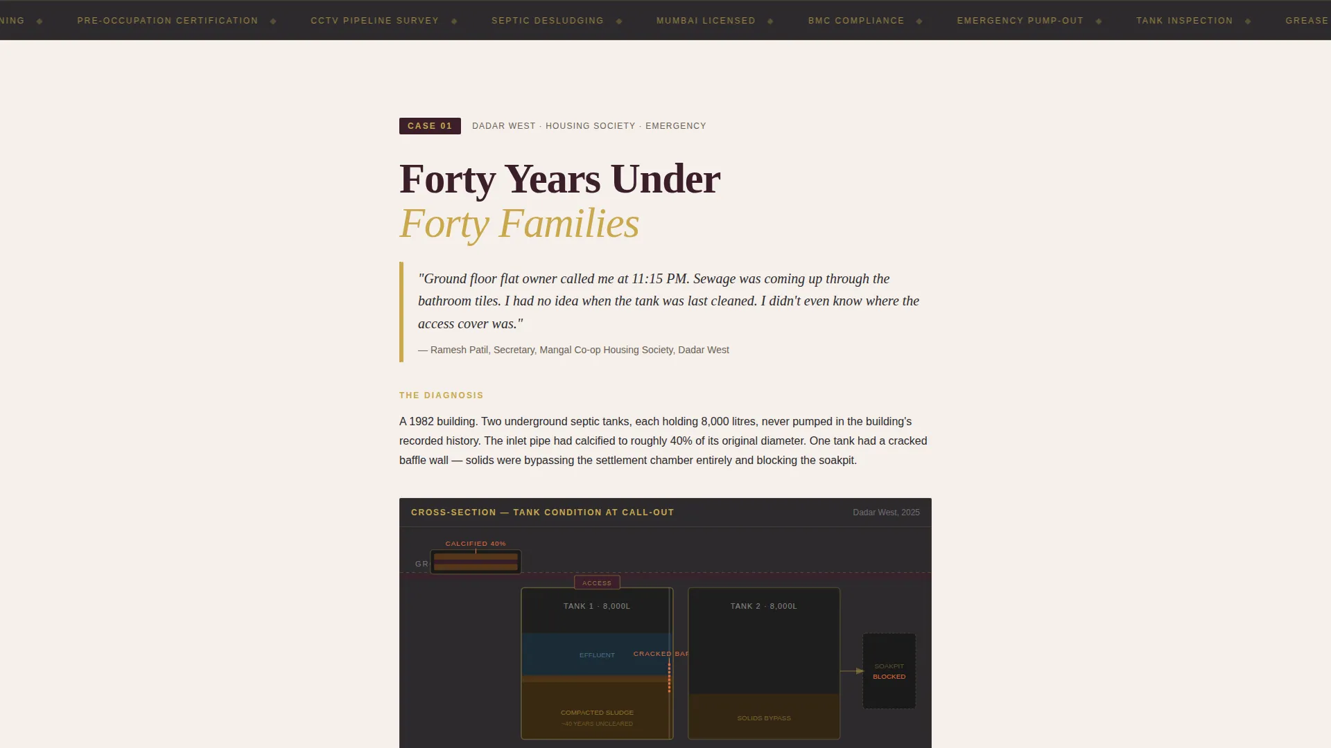 Certified Septic System Landing Page Template
