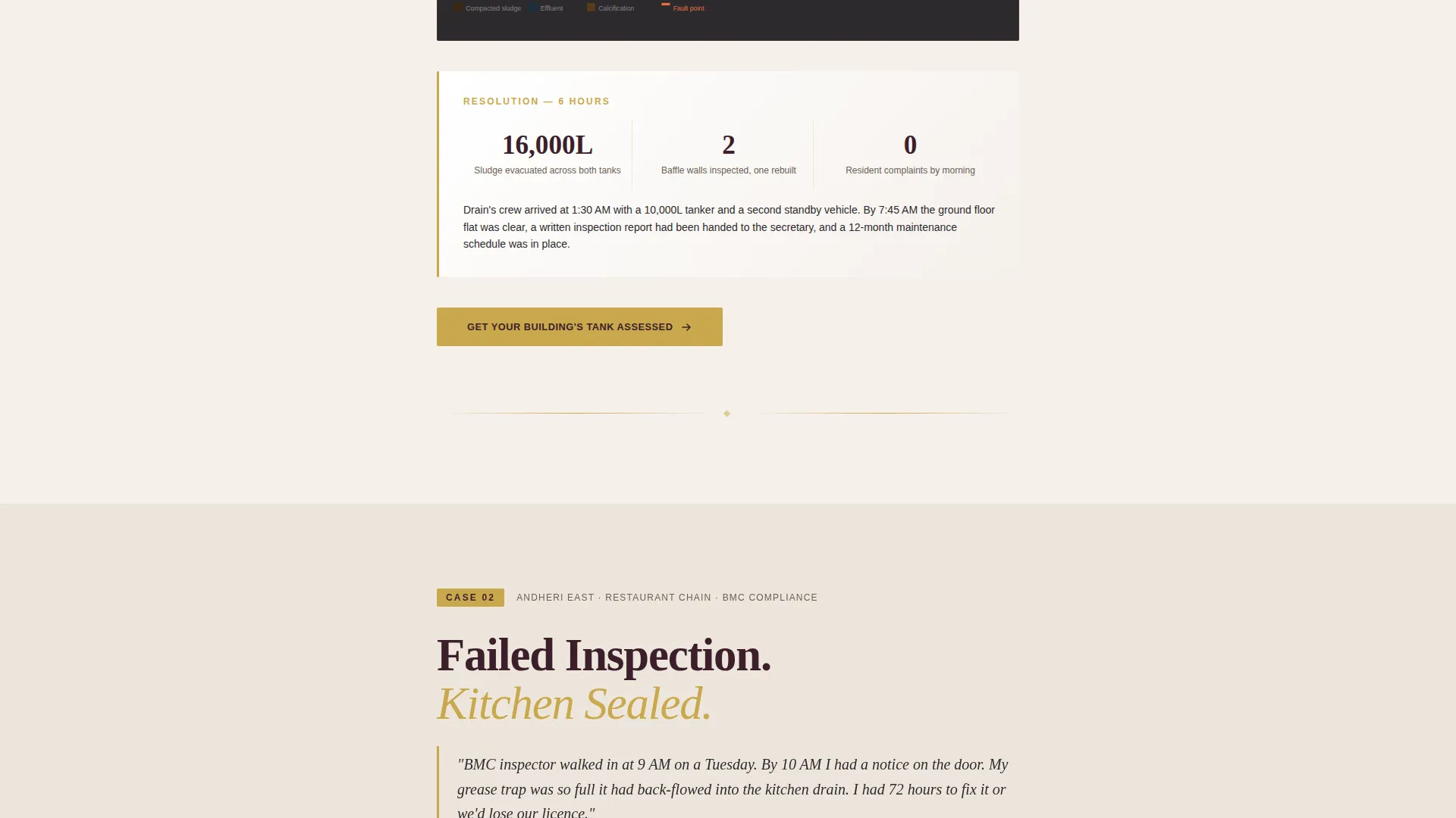 Certified Septic System Landing Page Template
