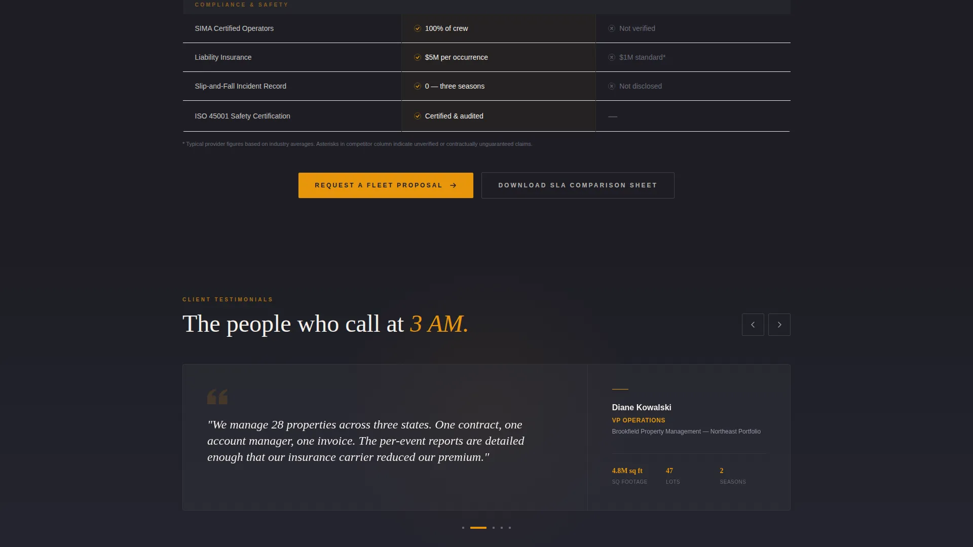 Elite Snow Removal Landing Page Template