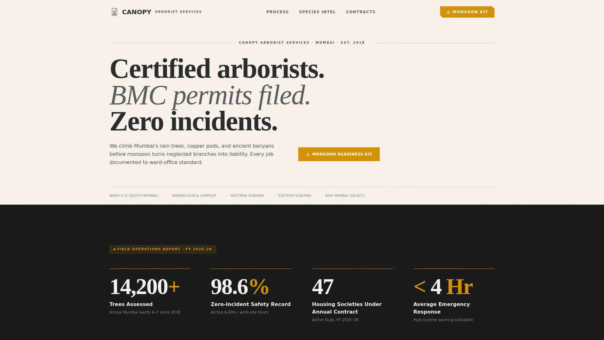 Arborist Landing Page Template for Professional Tree Services