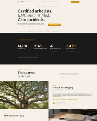 Arborist Landing Page Template for Professional Tree Services