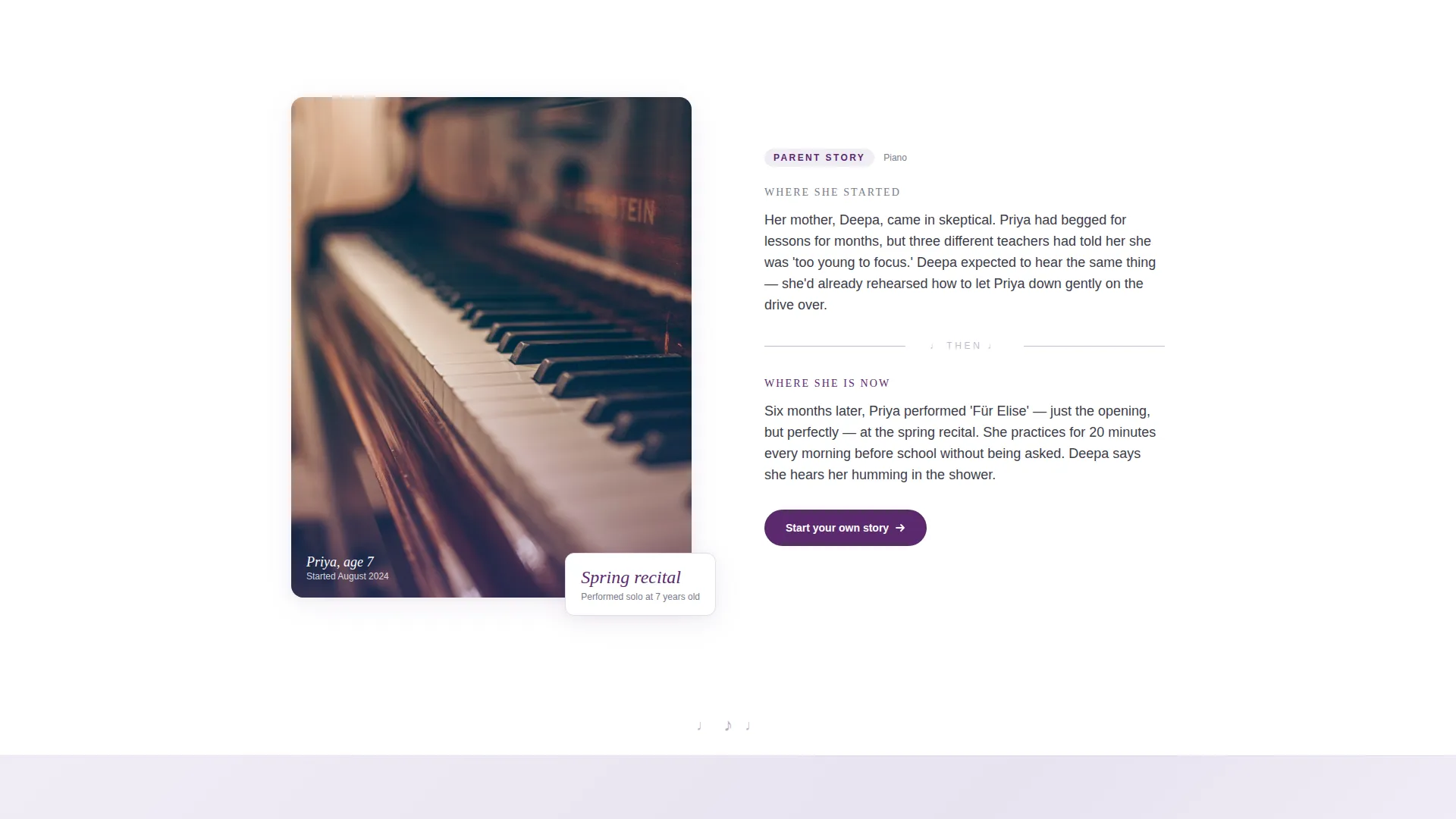 Specialist Music School Marketing Appointment Booking Website Template