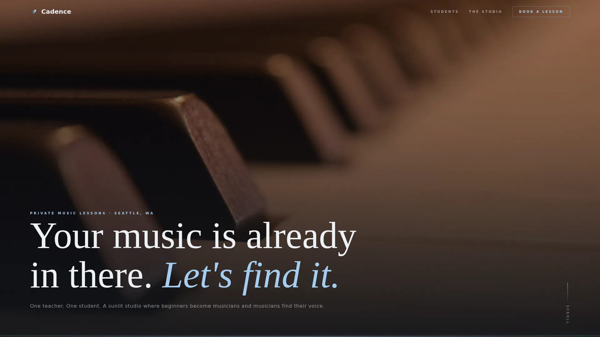 Game Changing Music Teacher Landing Page Template