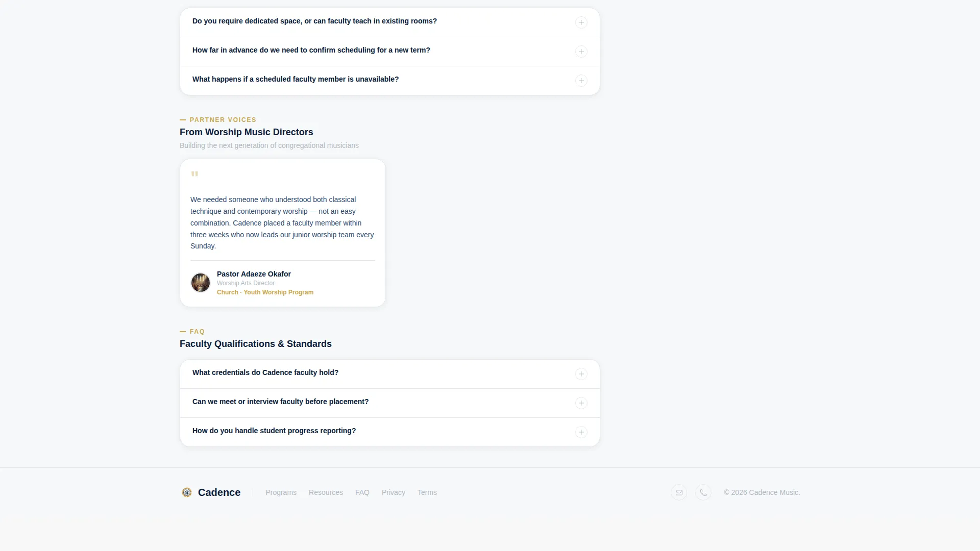 Music Teacher Landing Page Template for Partnerships