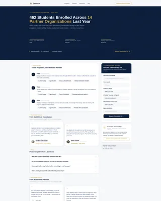 Music Teacher Landing Page Template for Partnerships