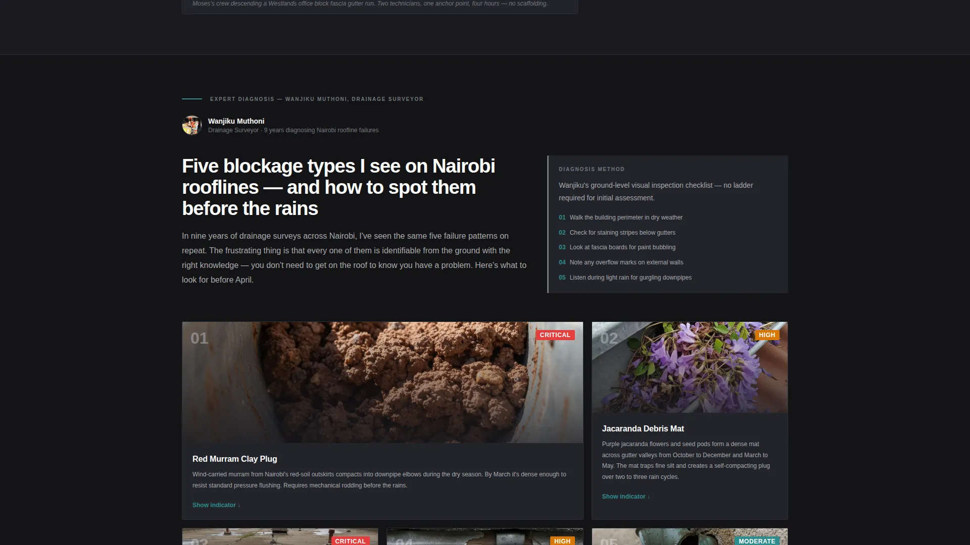 Authoritative Guttercleaning | Free Website Template | Rocket