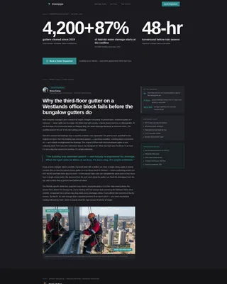 Authoritative Guttercleaning | Free Website Template | Rocket