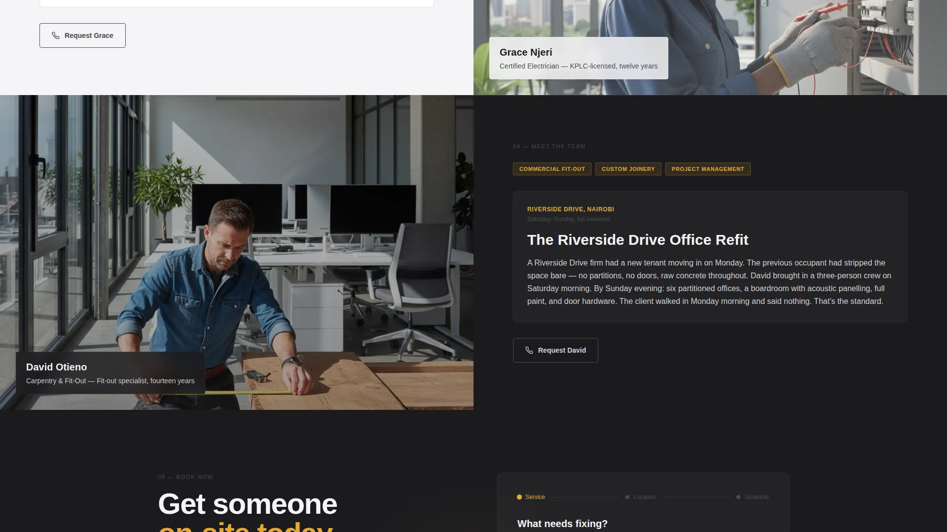 Trusted Handyman | Free Website Template | Rocket