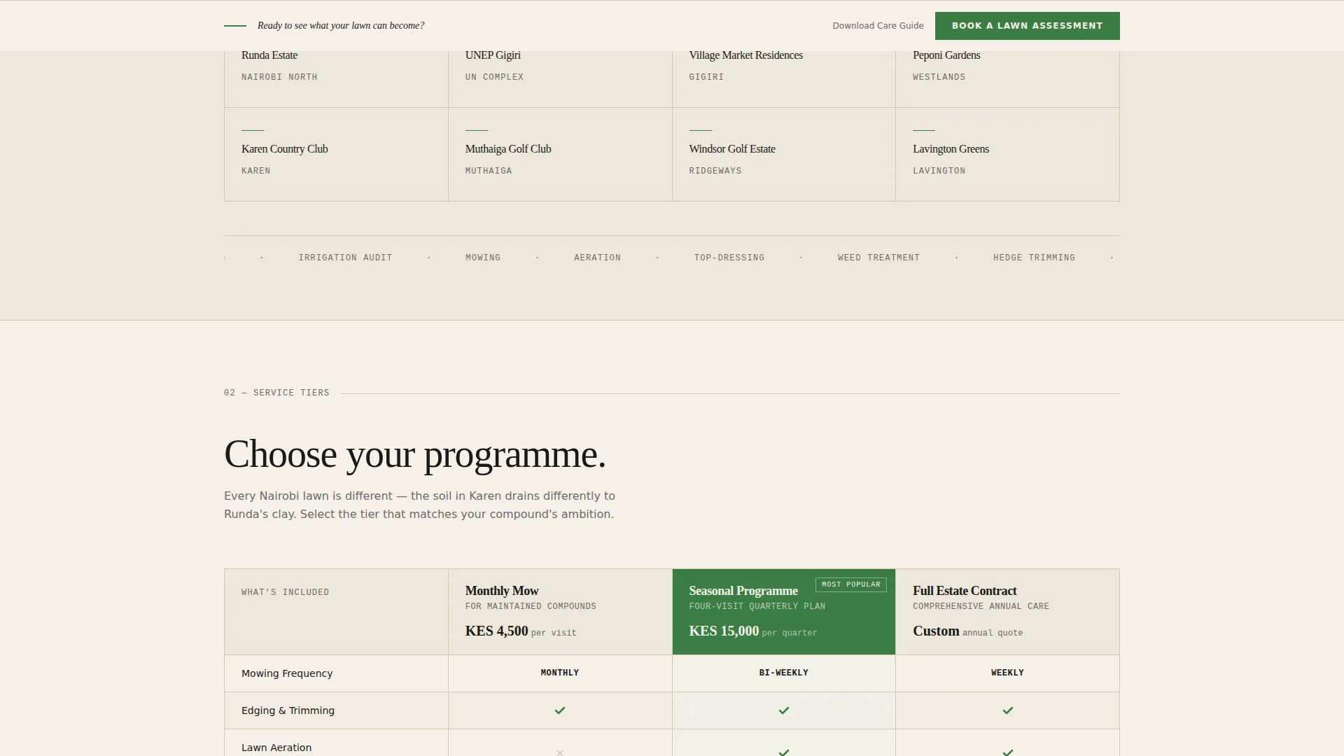 Trusted Lawn Care | Free Website Template | Rocket