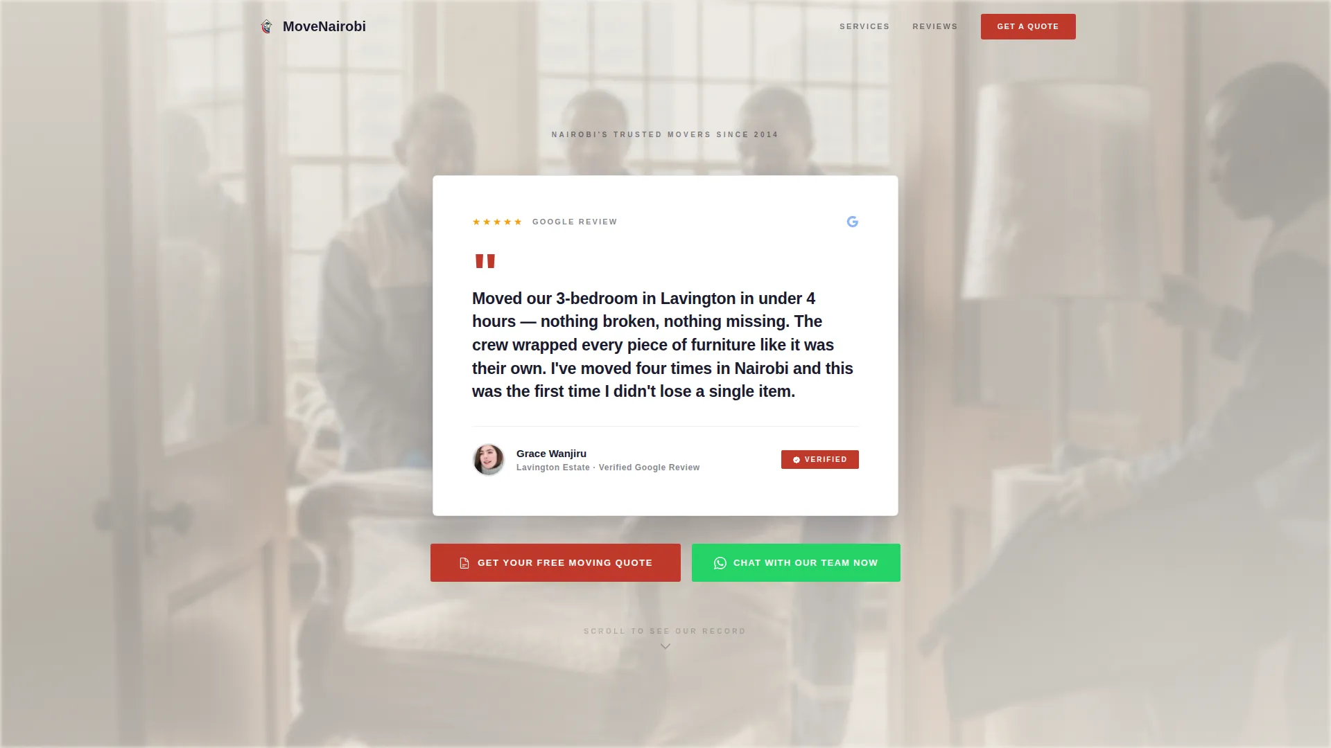 Trusted Moving | Free Website Template | Rocket