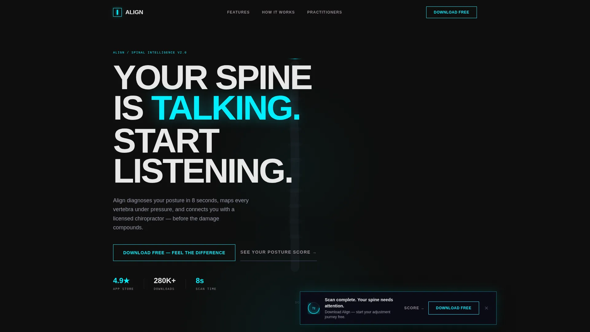 Chiropractic Digital Presence Advanced Careers Website Template