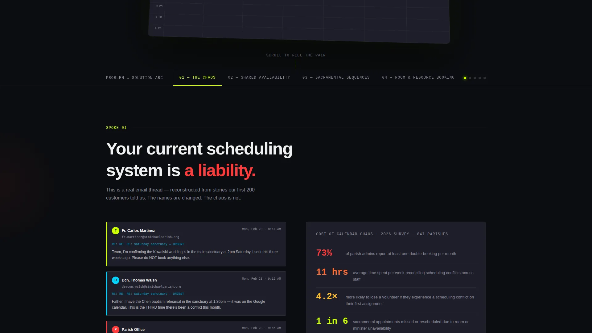 Church & Religious Software Booking Website Template