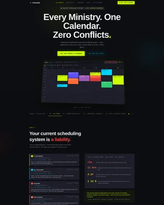 Church & Religious Software Booking Website Template