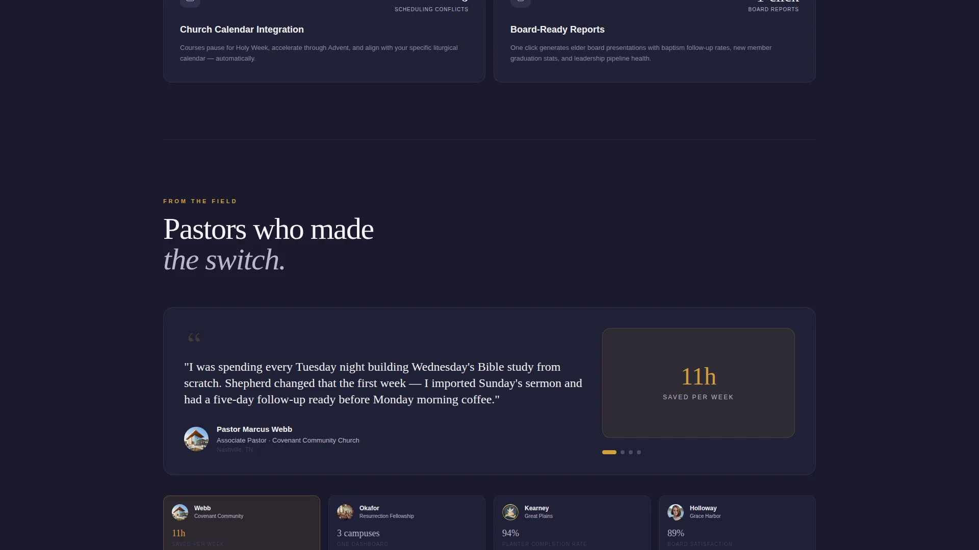 Church & Religious Software Complete Cost Calculator Website Template