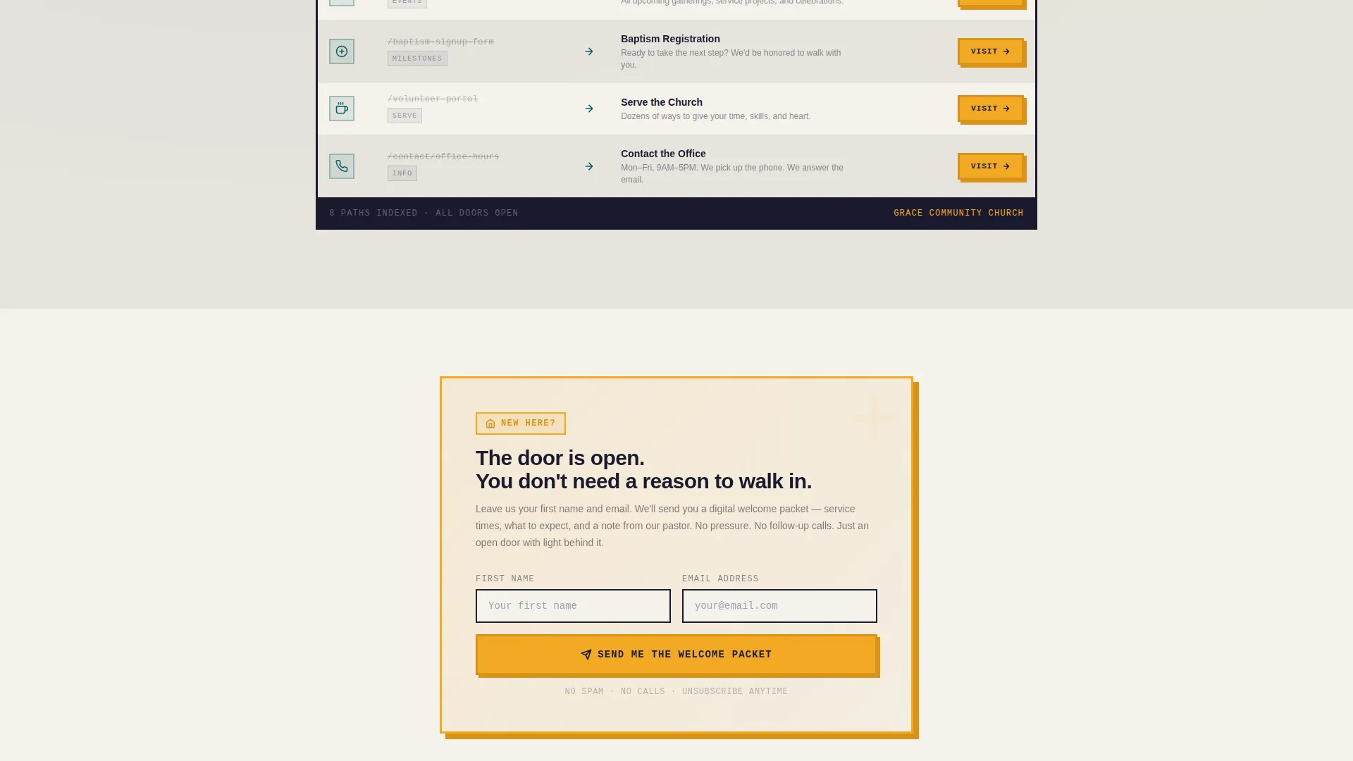 Church & Religious Org 404 Recovery Website Template