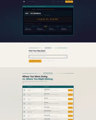 Church & Religious Org 404 Recovery Website Template
