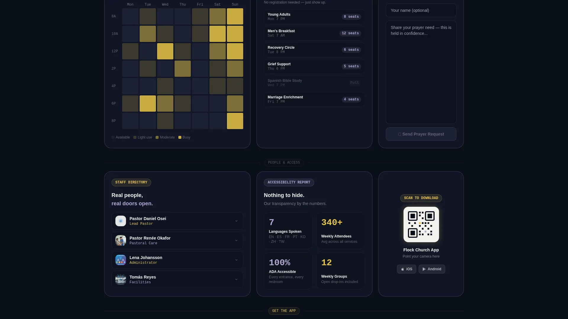 Church & Religious Org Specialist Cost Calculator Website Template